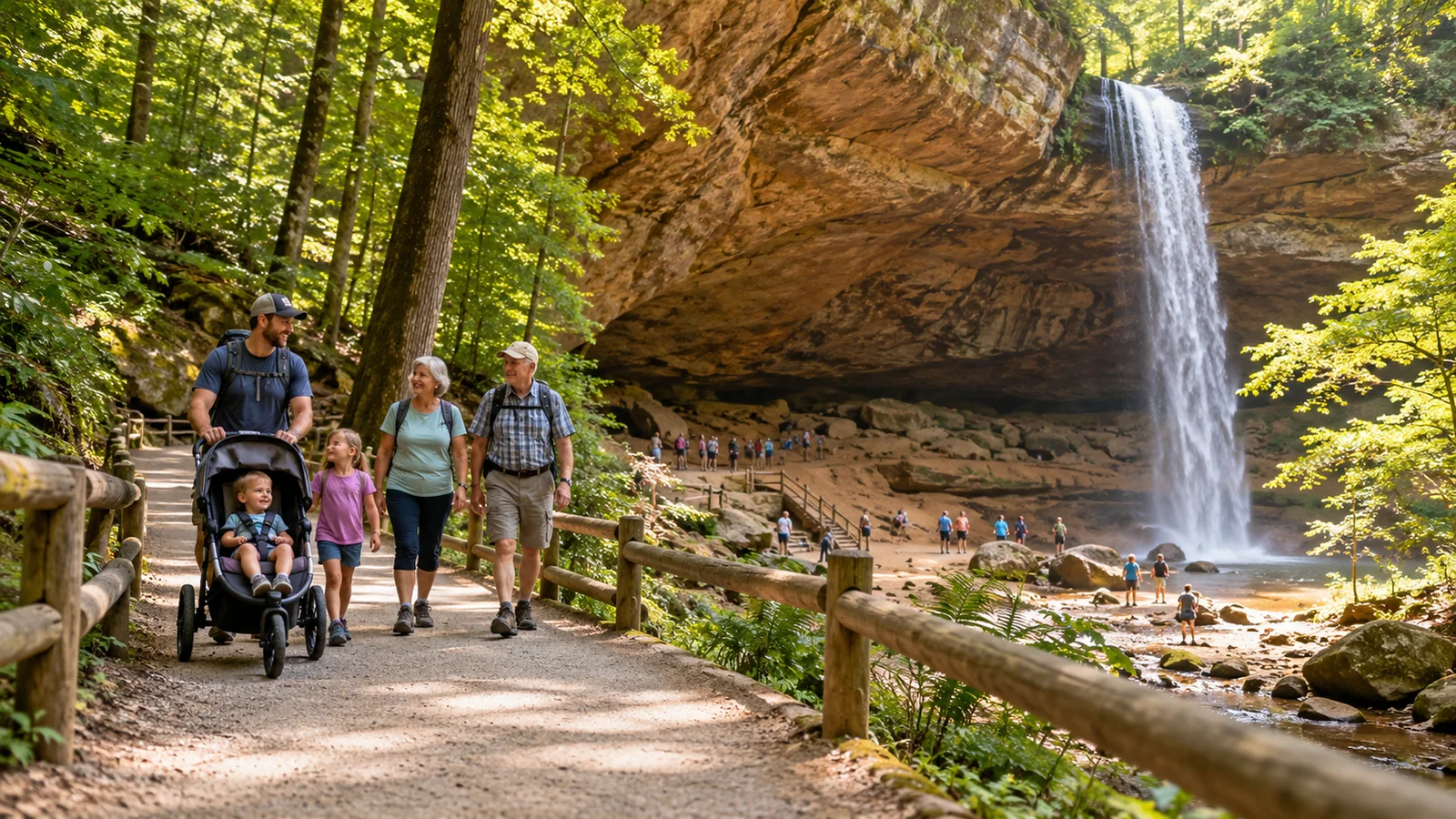 Ash Cave With a Stroller or Mobility Limits: Know Where the Easy Part Ends